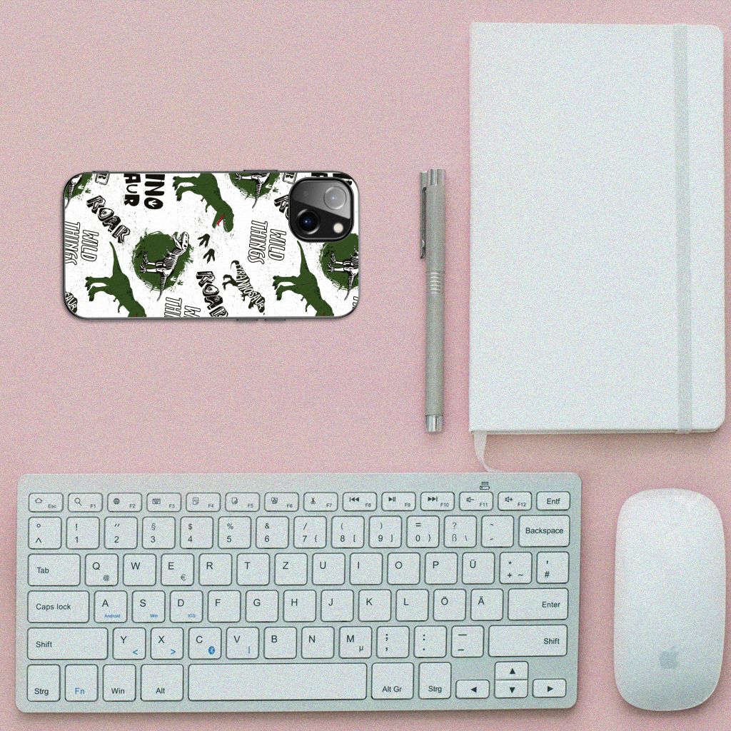 Dierenprint Telefoonhoesje voor Apple iPhone 13 Dinosaurus B2C Telecom