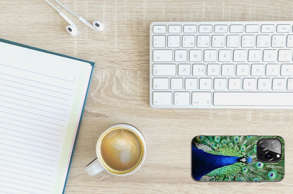 iPhone 14 Pro Dierenprint Telefoonhoesje Pauw B2C Telecom
