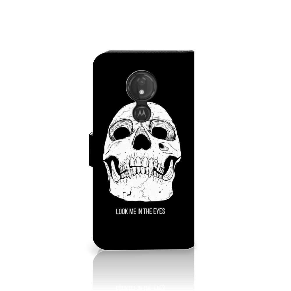 Telefoonhoesje met Naam Motorola Moto G7 Power Skull Eyes