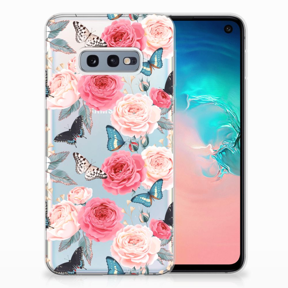 Samsung Galaxy S10e TPU Case Butterfly Roses