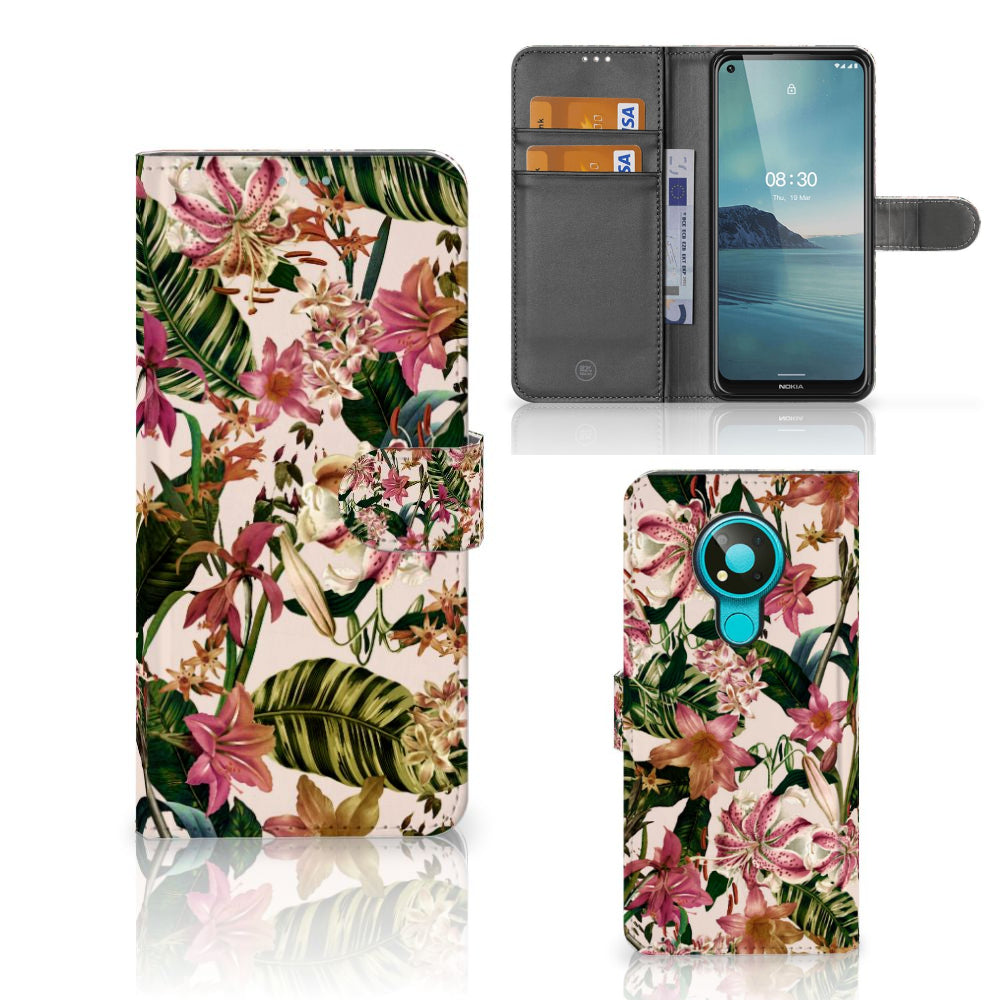 Nokia 3.4 Hoesje Flowers