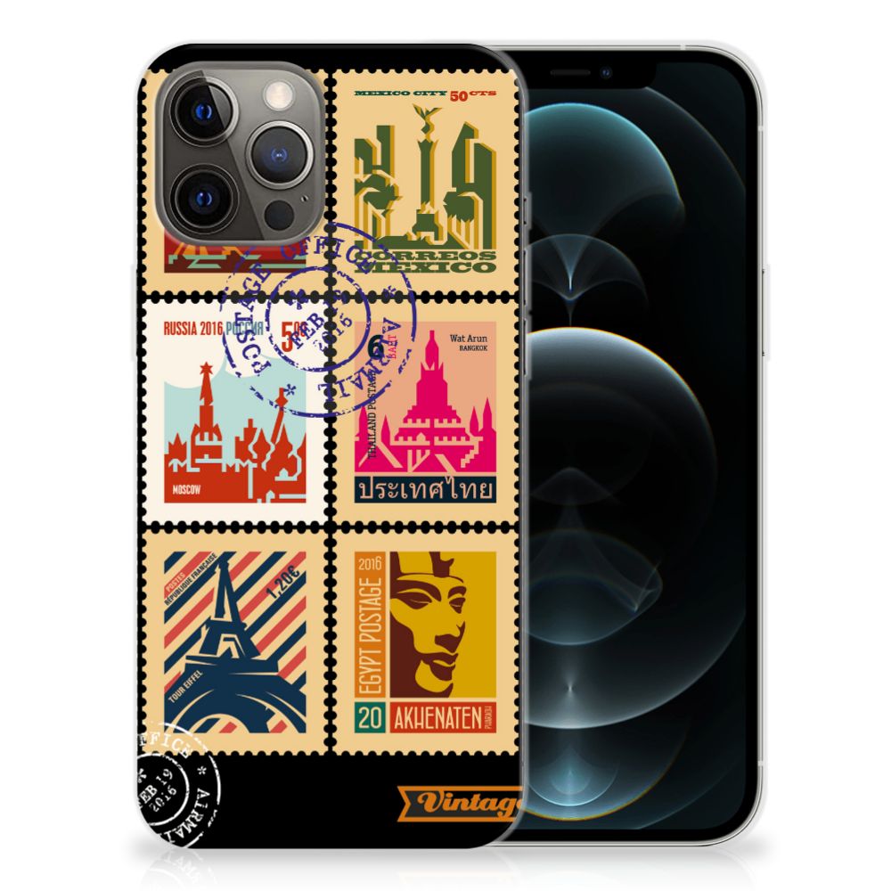 iPhone 12 Pro Max Siliconen Back Cover Postzegels B2C Telecom