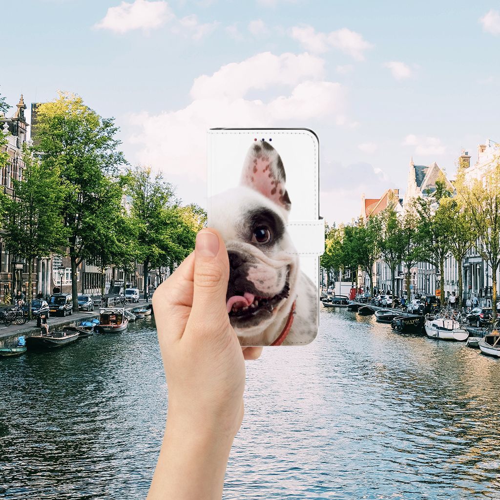 Samsung Galaxy A10 Telefoonhoesje met Pasjes Franse Bulldog