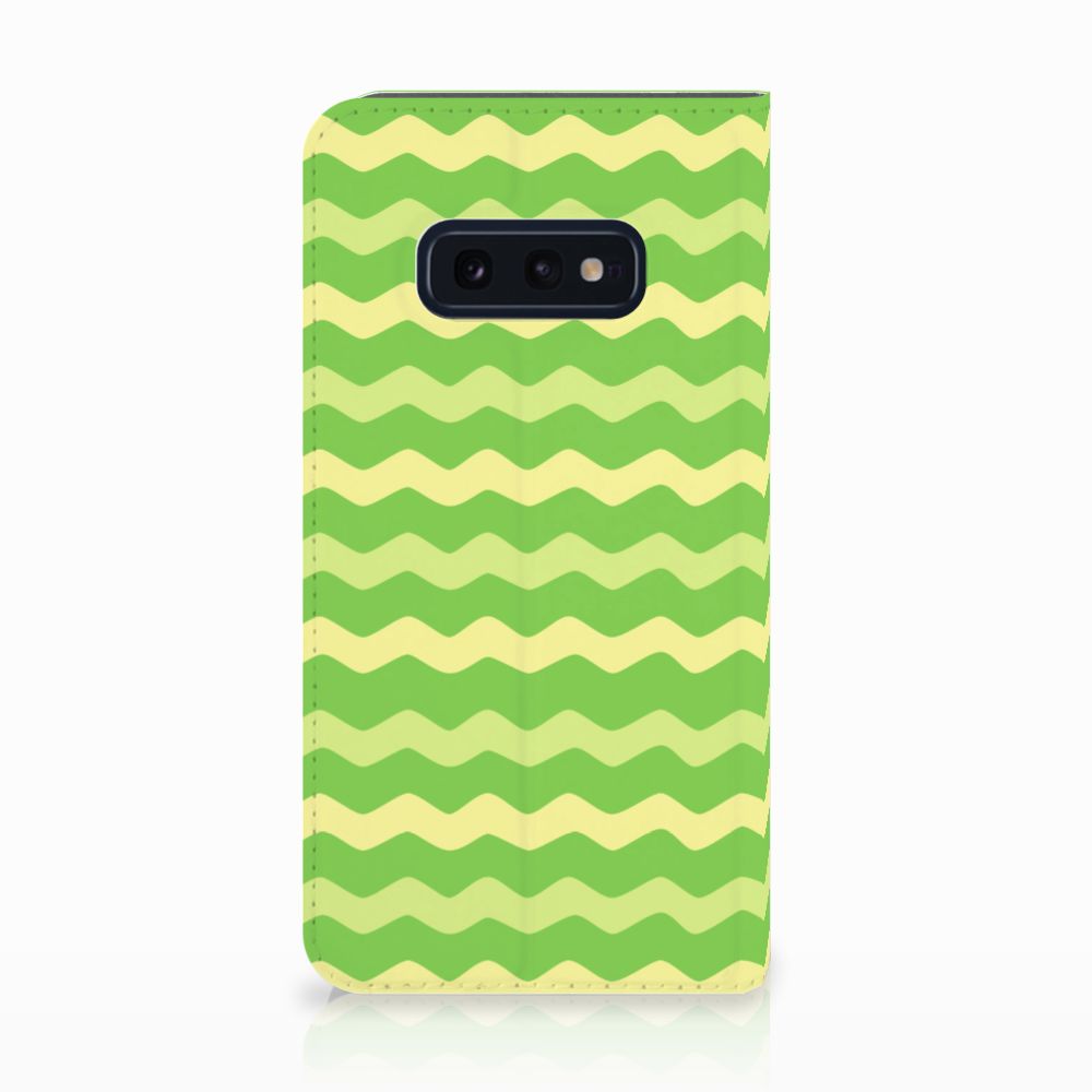 Samsung Galaxy S10e Hoesje met Magneet Waves Green