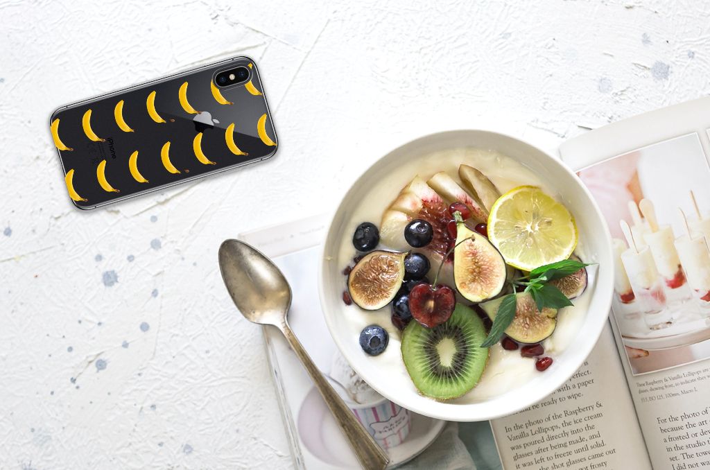 Apple iPhone X | Xs Siliconen Case Banana
