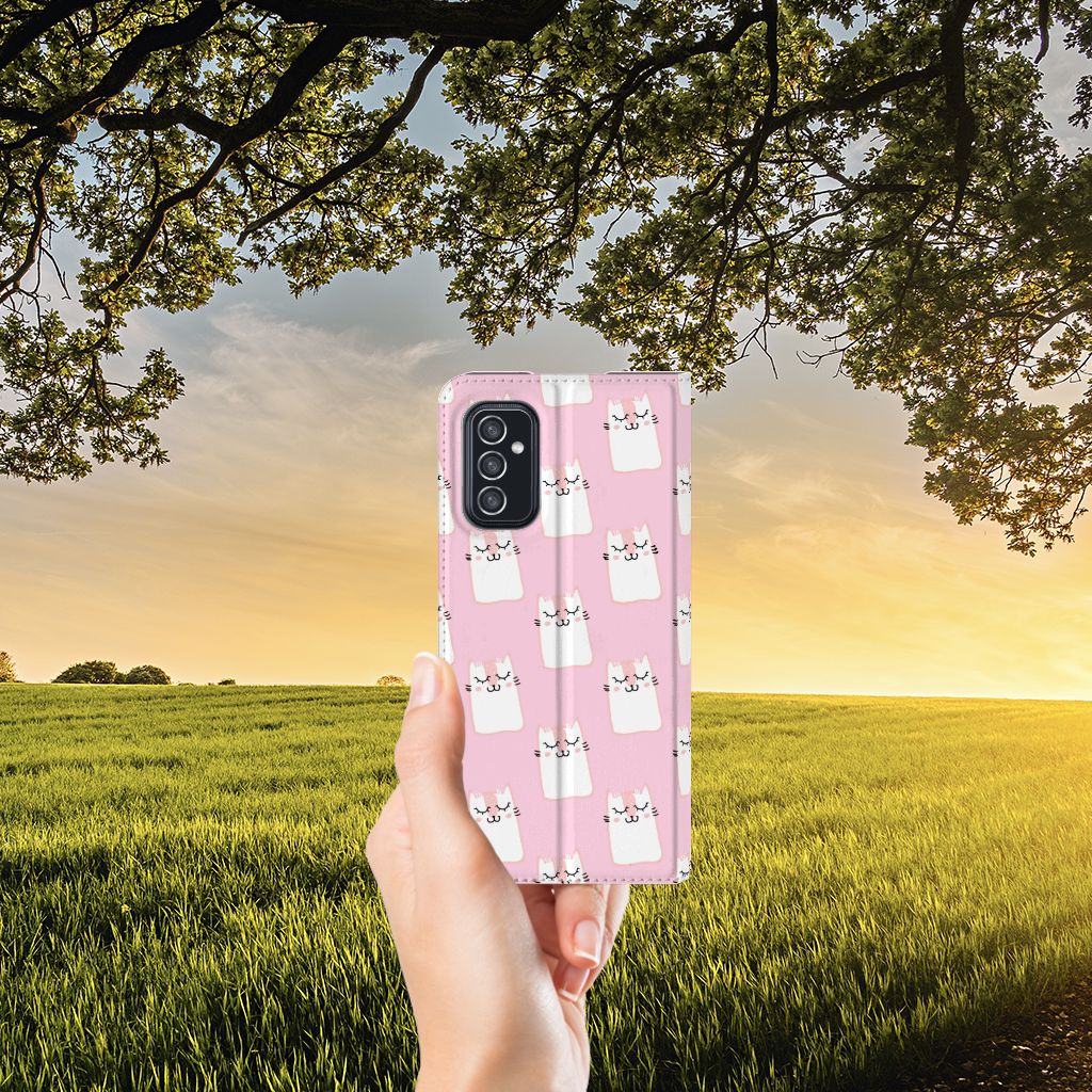 Samsung Galaxy M52 Hoesje maken Sleeping Cats - B2C Telecom