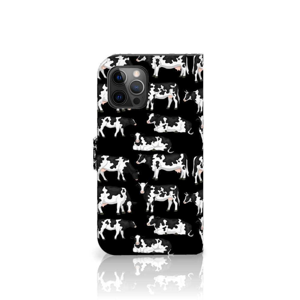 Apple iPhone 12 Pro Max Telefoonhoesje met Pasjes Koetjes