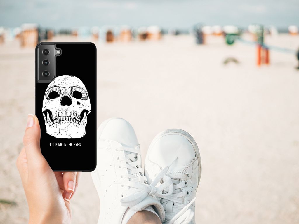 Telefoonhoesje Samsung Galaxy S21 Plus Skull Eyes B2C Telecom