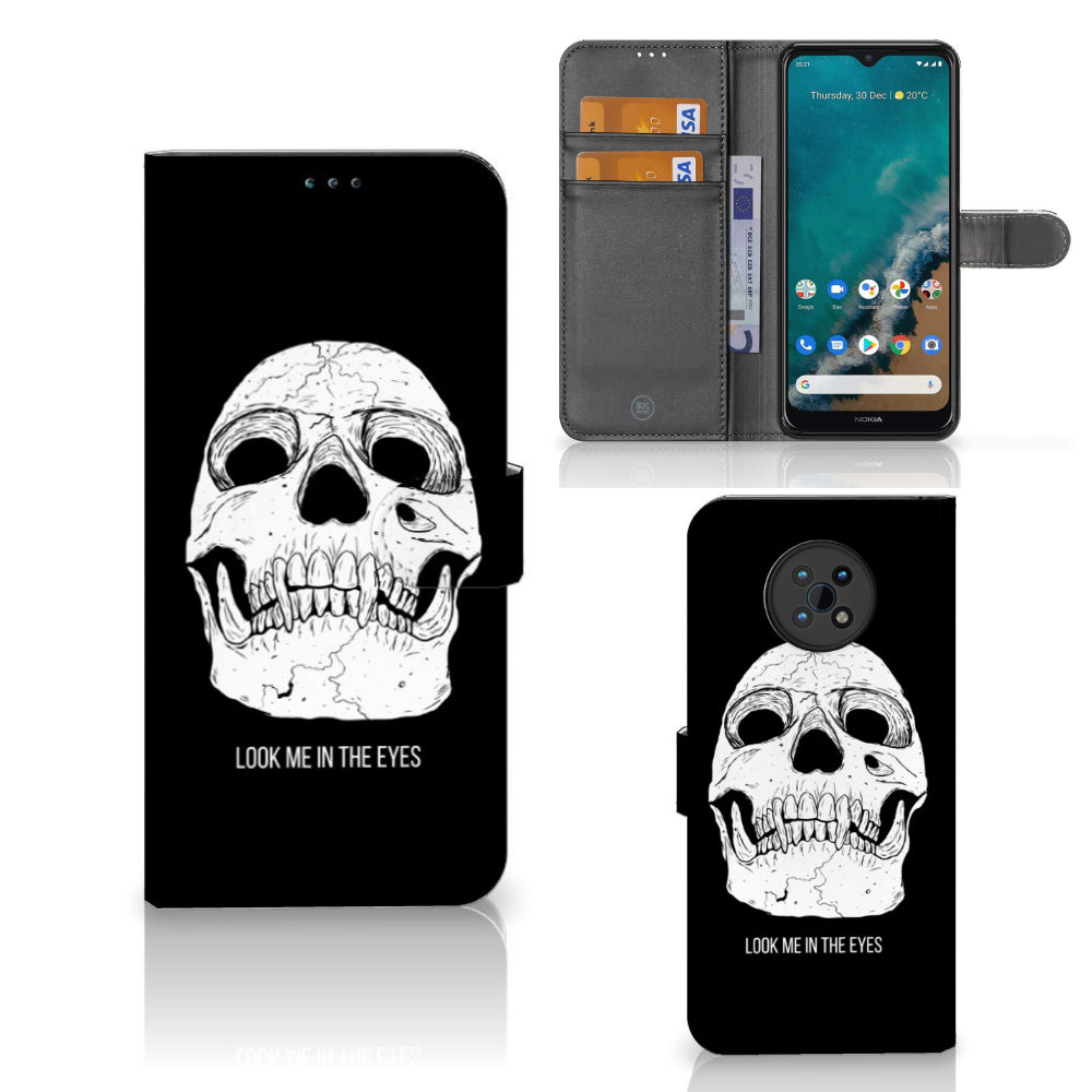 Telefoonhoesje met Naam Nokia G50 Skull Eyes