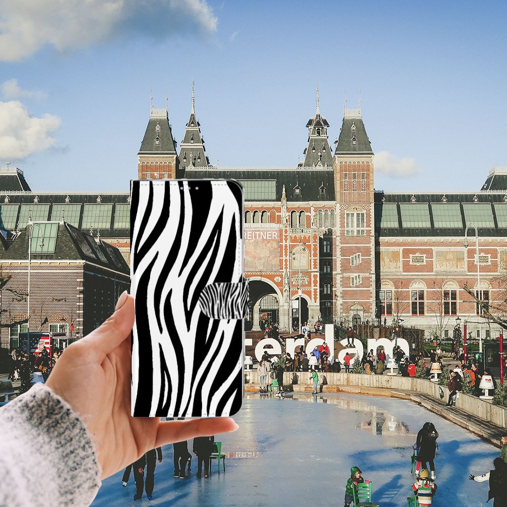 Samsung Galaxy S20 Ultra Telefoonhoesje met Pasjes Zebra