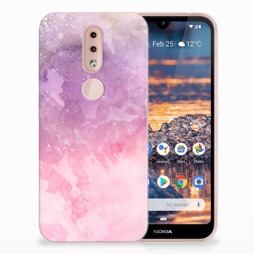 Hoesje maken Nokia 4.2 Pink Purple Paint