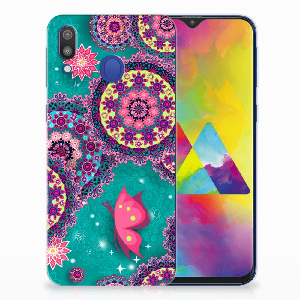 Samsung Galaxy M20 (Power) Hoesje maken Cirkels en Vlinders