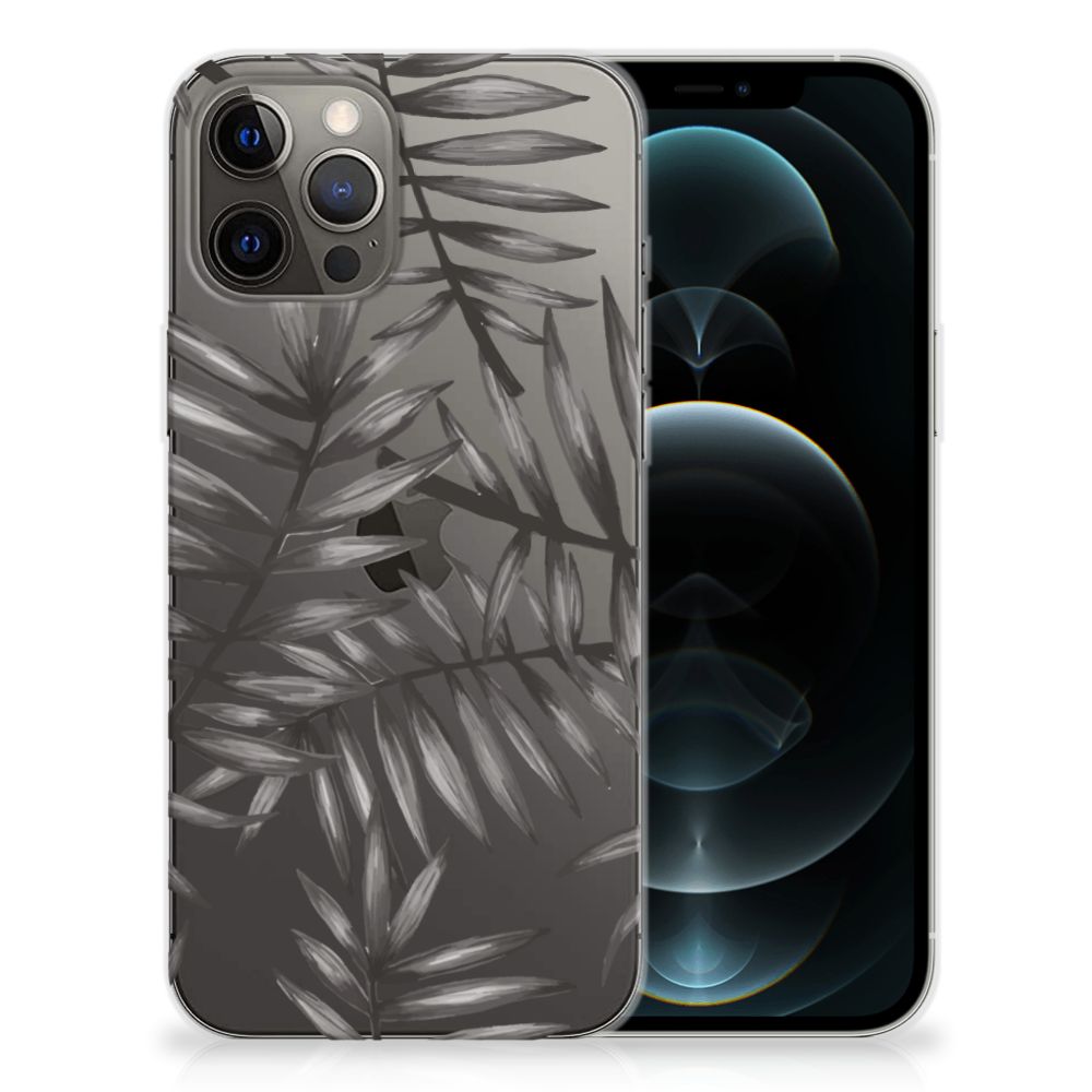 iPhone 12 Pro Max TPU Case Leaves Grey B2C Telecom