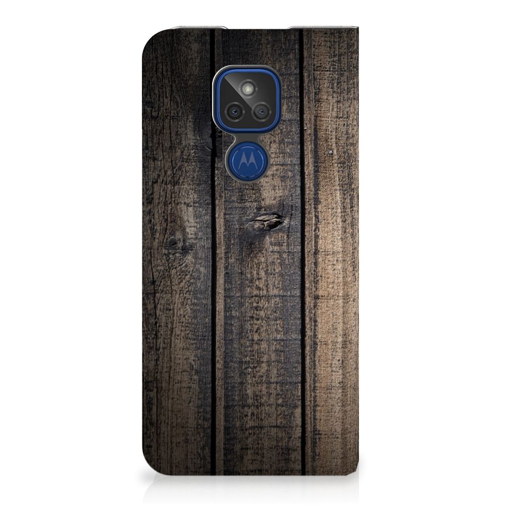 Motorola Moto G9 Play Book Wallet Case Steigerhout - B2C Telecom