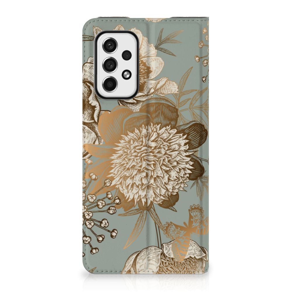 Smart Cover voor Samsung Galaxy A73 Vintage Bird Flowers - B2C Telecom
