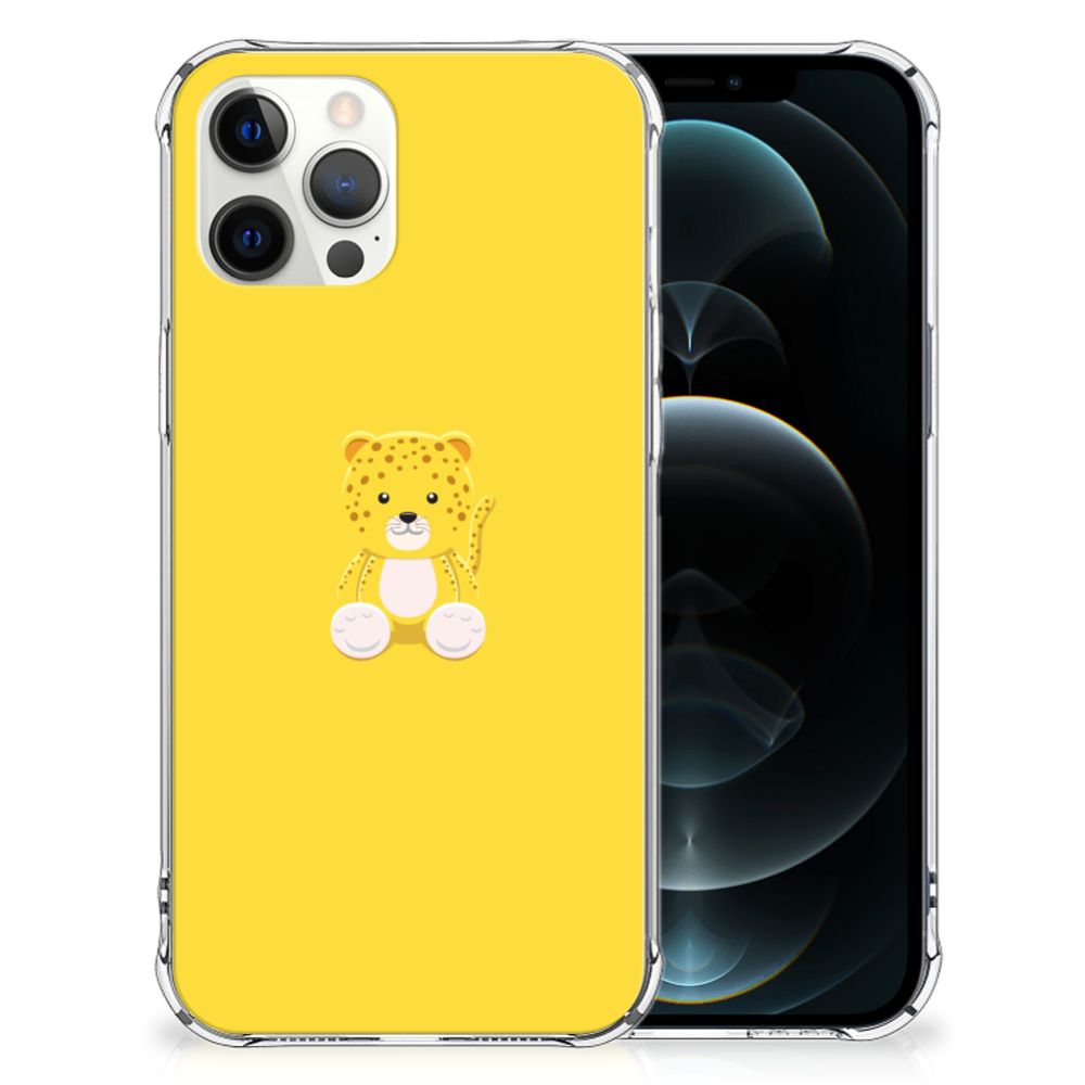 iPhone 12 Pro Max Stevig Bumper Hoesje Baby Leopard B2C Telecom