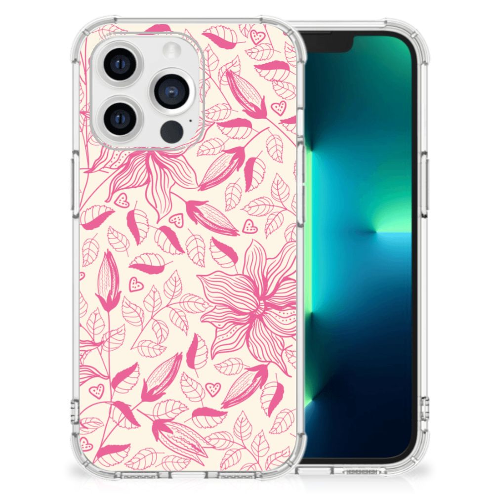 Apple iPhone 13 Pro Case Pink Flowers B2C Telecom