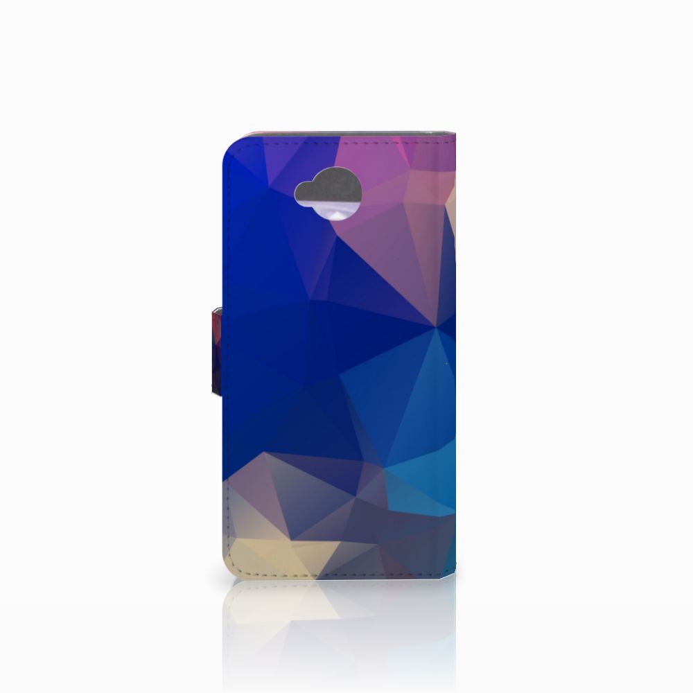 Microsoft Lumia 650 Book Case Polygon Dark