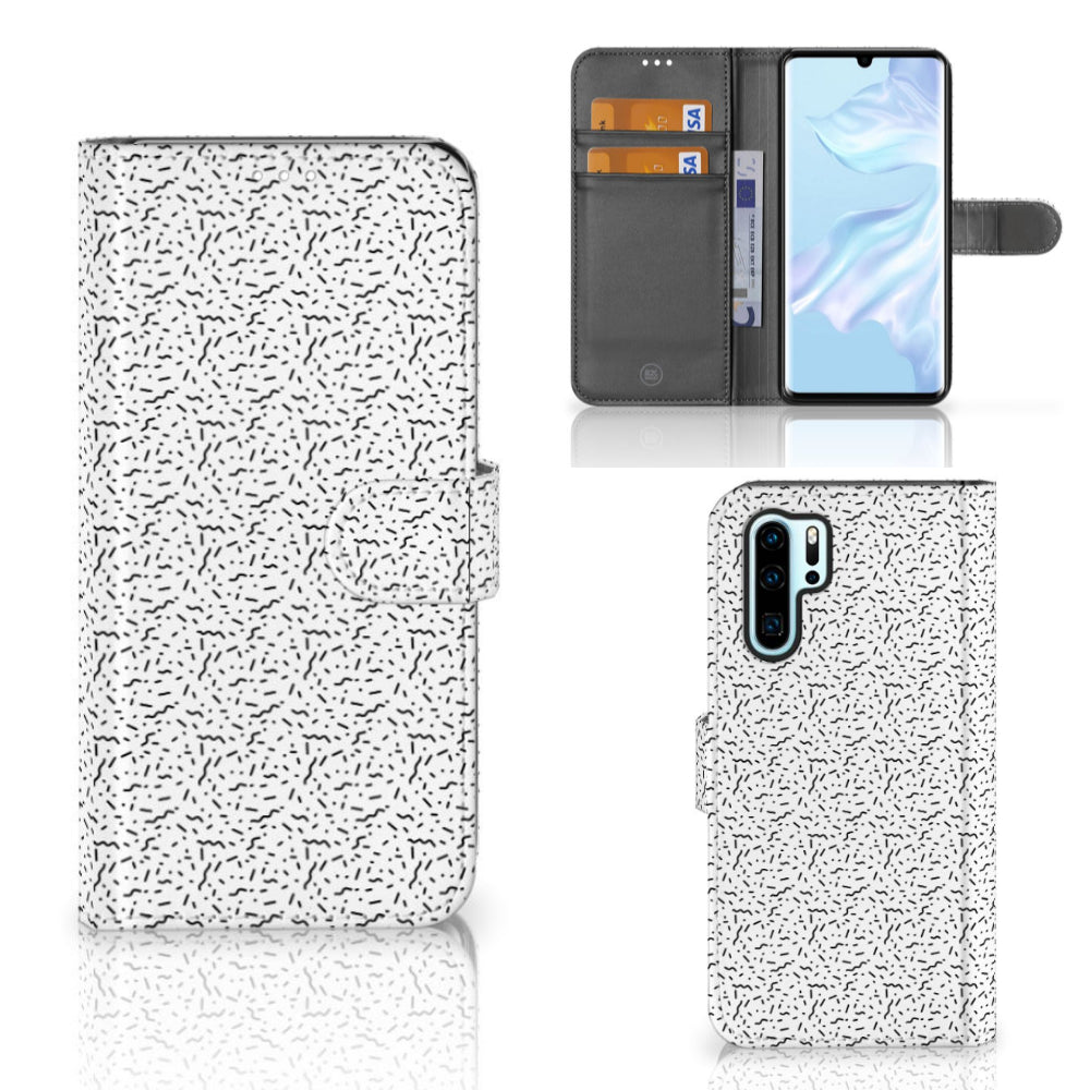 Huawei P30 Pro Telefoon Hoesje Stripes Dots