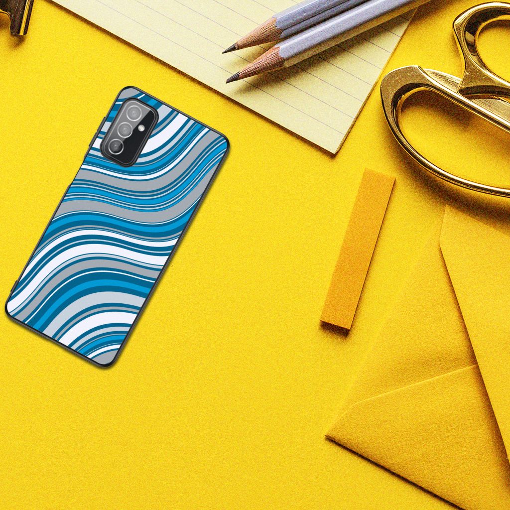 Samsung Galaxy M52 Back Case Waves Blue B2C Telecom