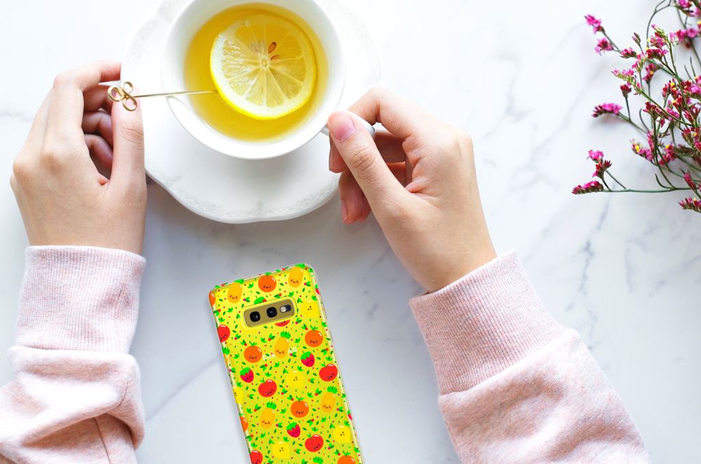 Samsung Galaxy S10e Siliconen Case Fruits