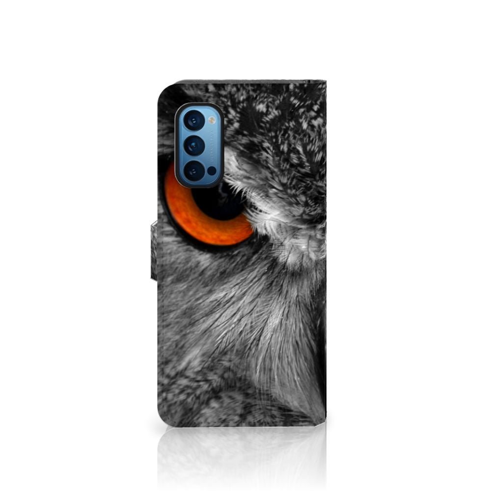OPPO Reno 4 Pro 5G Telefoonhoesje met Pasjes Uil