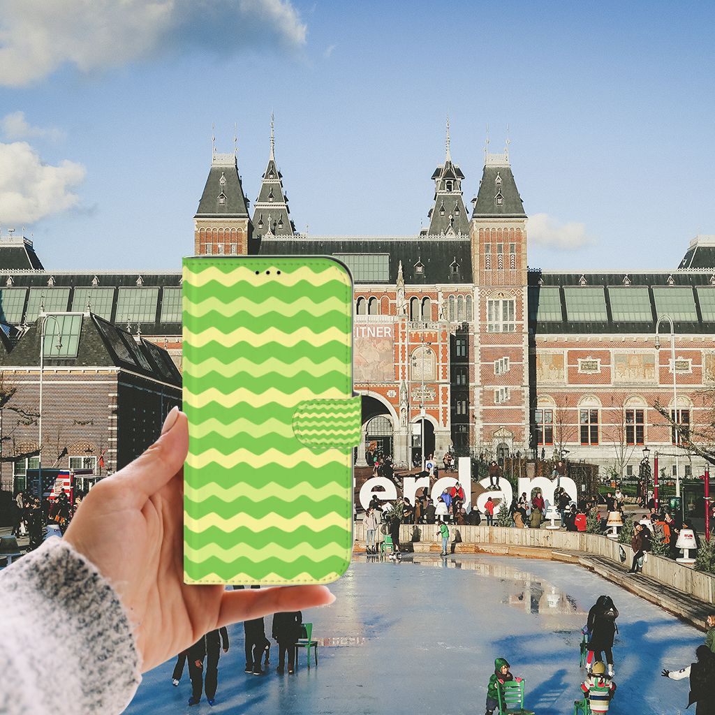 iPhone 13 Pro Max Telefoon Hoesje Waves Green