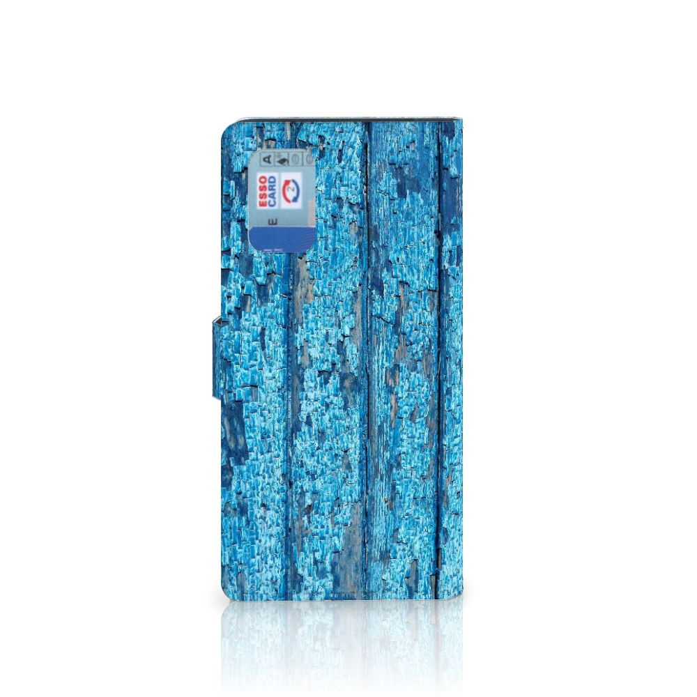 Samsung Galaxy A02s | M02s Book Style Case Wood Blue
