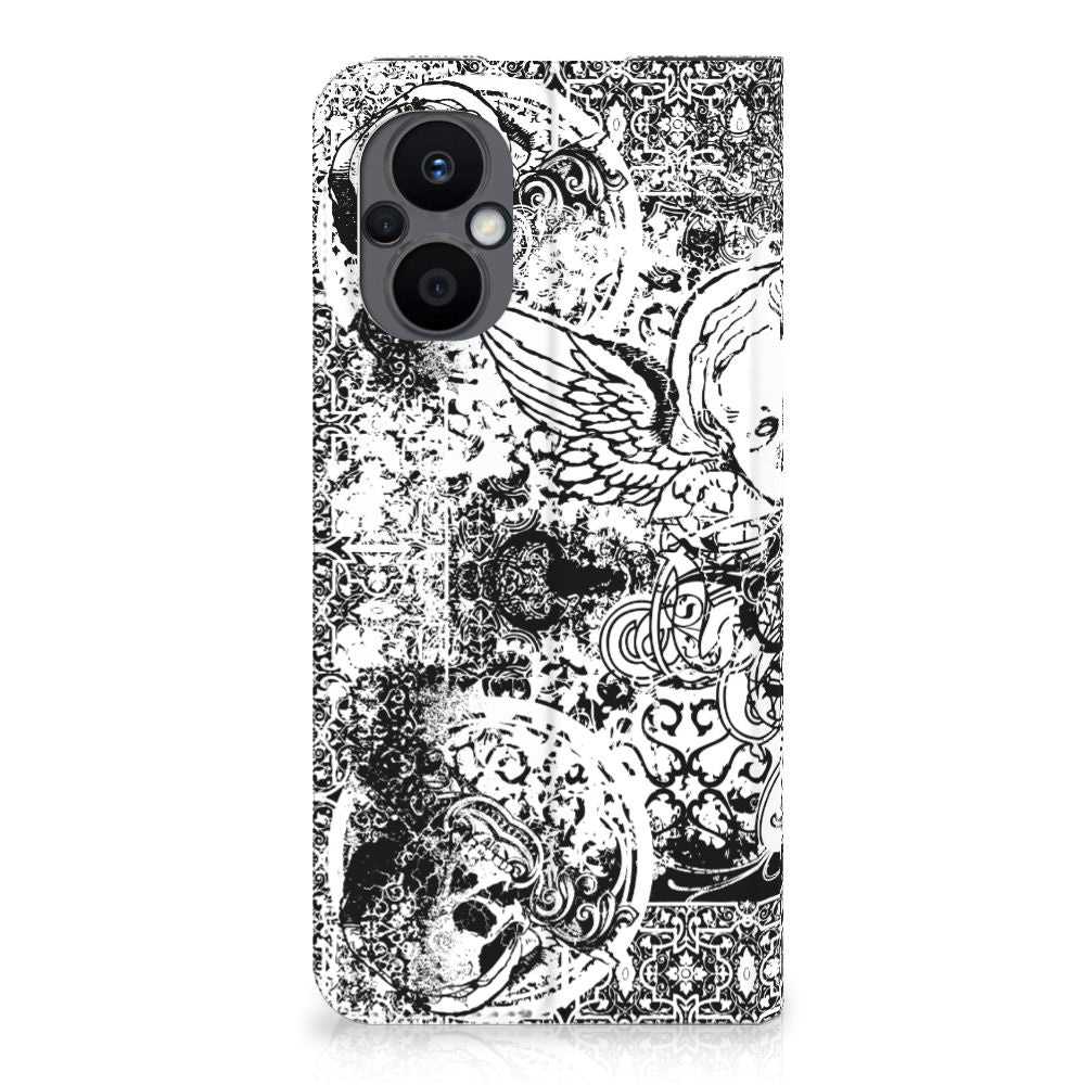 Mobiel BookCase OPPO Reno8 Lite Skulls Angel - B2C Telecom