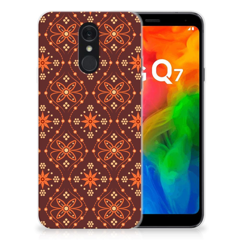 LG Q7 TPU bumper Batik Brown