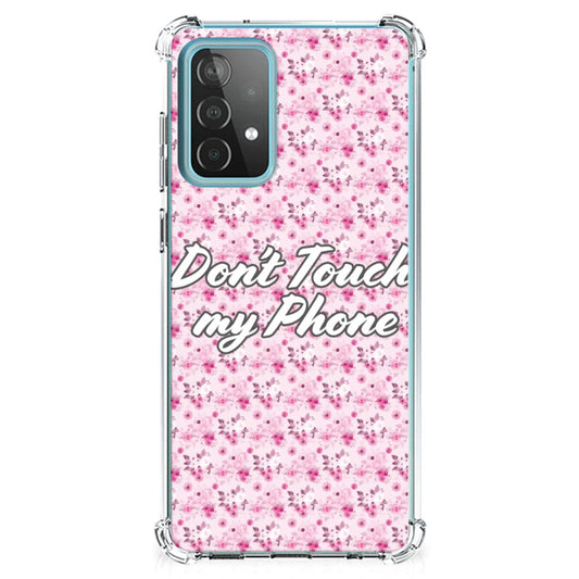 Samsung Galaxy A52 4G/5G Anti Shock Case Flowers Pink DTMP