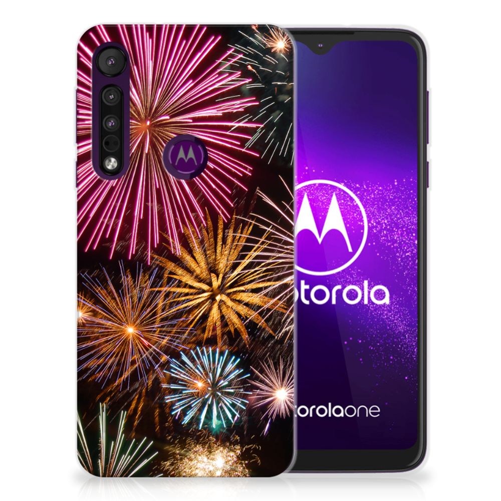 Motorola One Macro Silicone Back Cover Vuurwerk