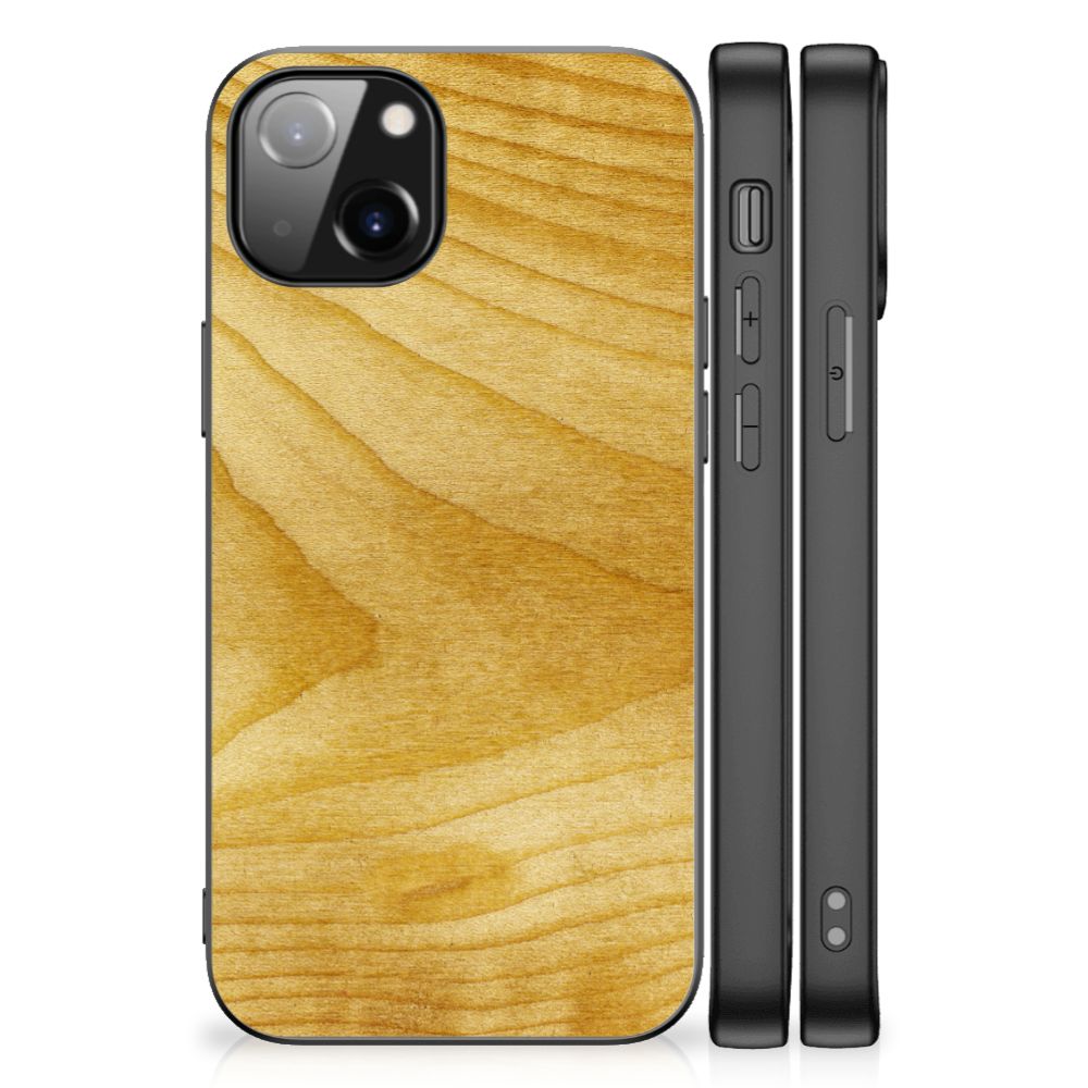 Apple iPhone 13 Houten Print Telefoonhoesje Licht Hout B2C Telecom