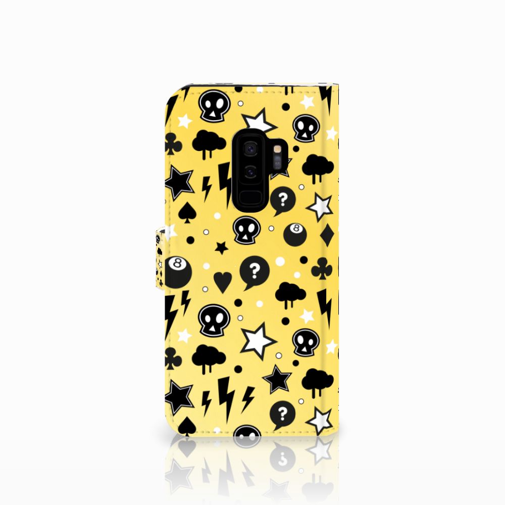 Telefoonhoesje met Naam Samsung Galaxy S9 Plus Punk Geel