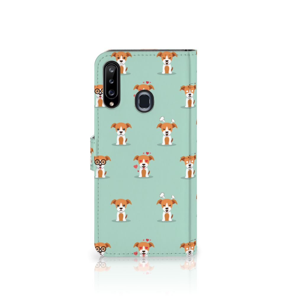 Samsung Galaxy A20s Telefoonhoesje met Pasjes Pups