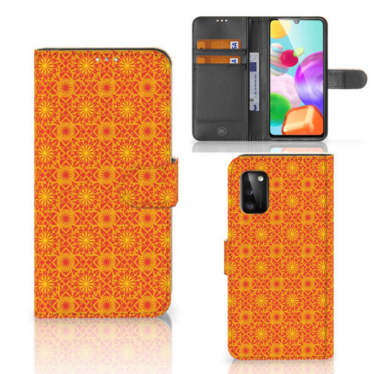 Samsung Galaxy A41 Telefoon Hoesje Batik Oranje