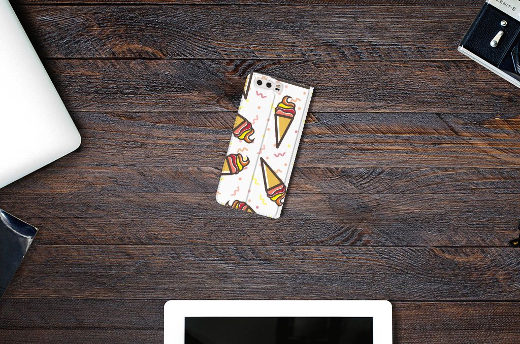 Huawei P10 Plus Flip Style Cover Icecream