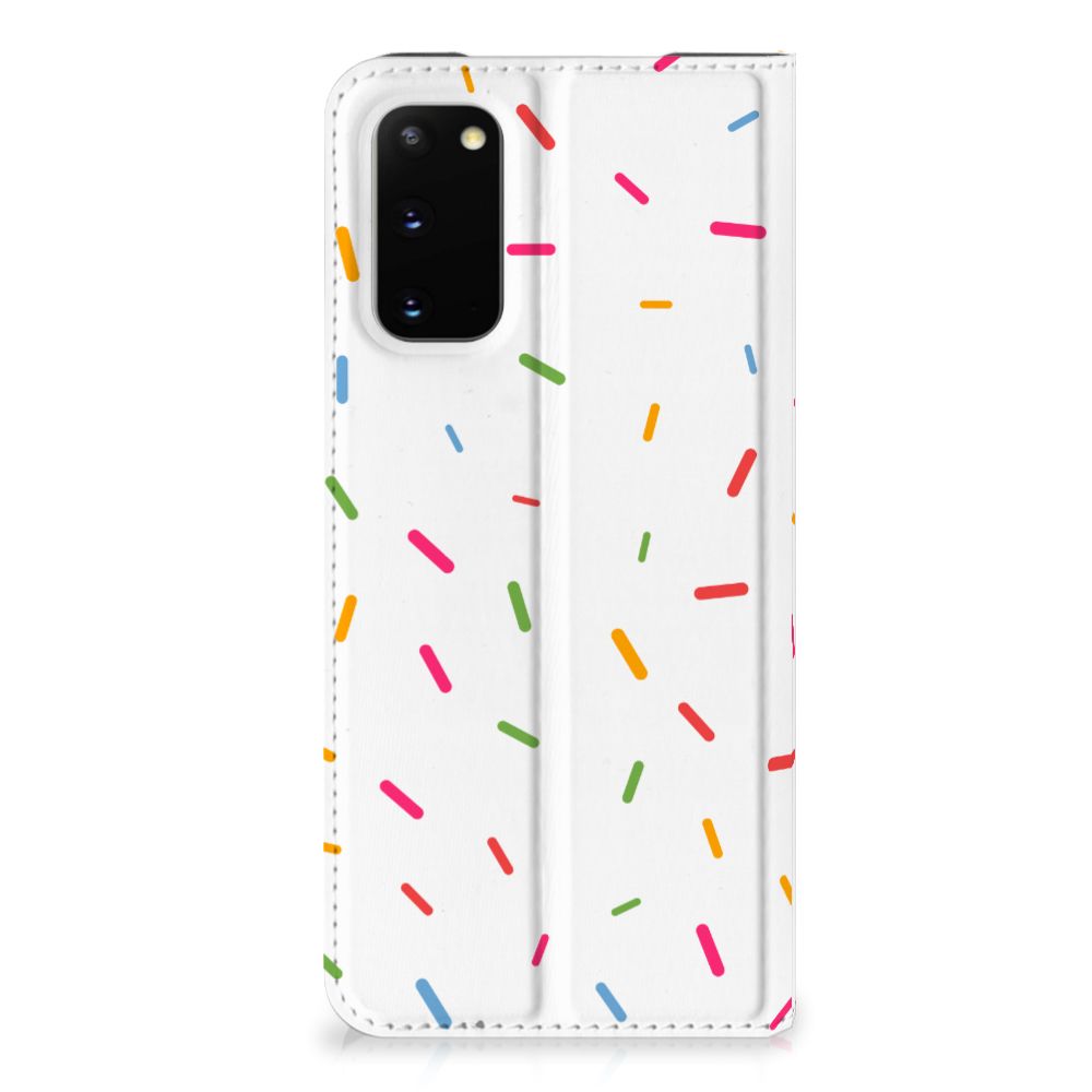 Samsung Galaxy S20 Flip Style Cover Donut Roze - B2C Telecom