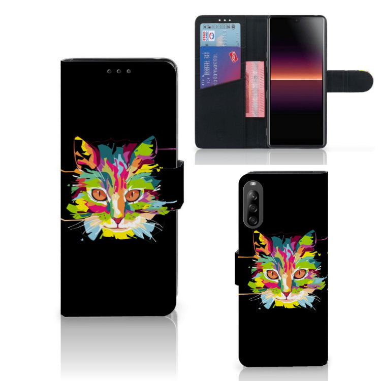 Sony Xperia L4 Leuk Hoesje Cat Color