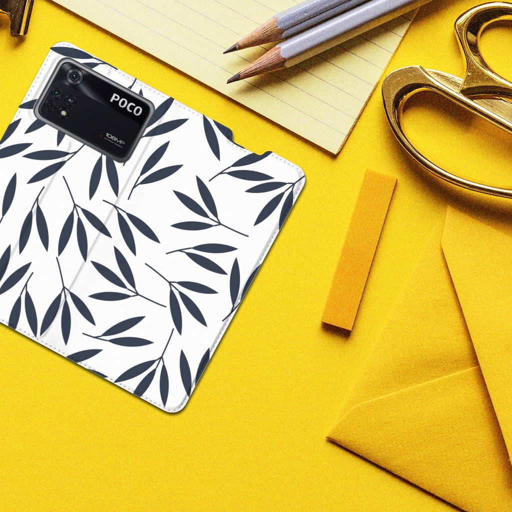 Poco X4 Pro 5G Smart Cover Leaves Blue - B2C Telecom