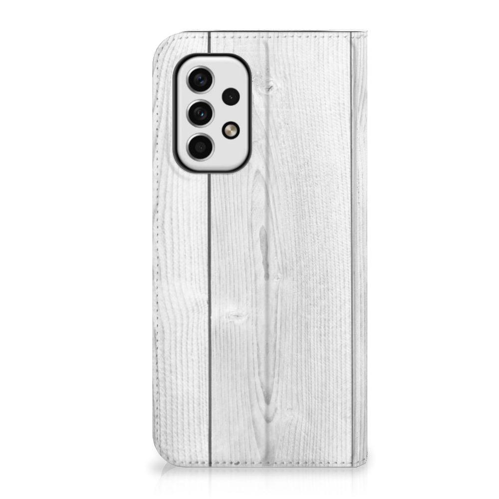 Samsung Galaxy A23 Book Wallet Case White Wood - B2C Telecom