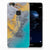 Huawei P10 Lite TPU Siliconen Hoesje Marble Blue Gold