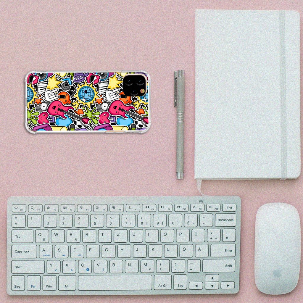 Apple iPhone 11 Pro Max Anti Shock Bumper Case Punk Rock