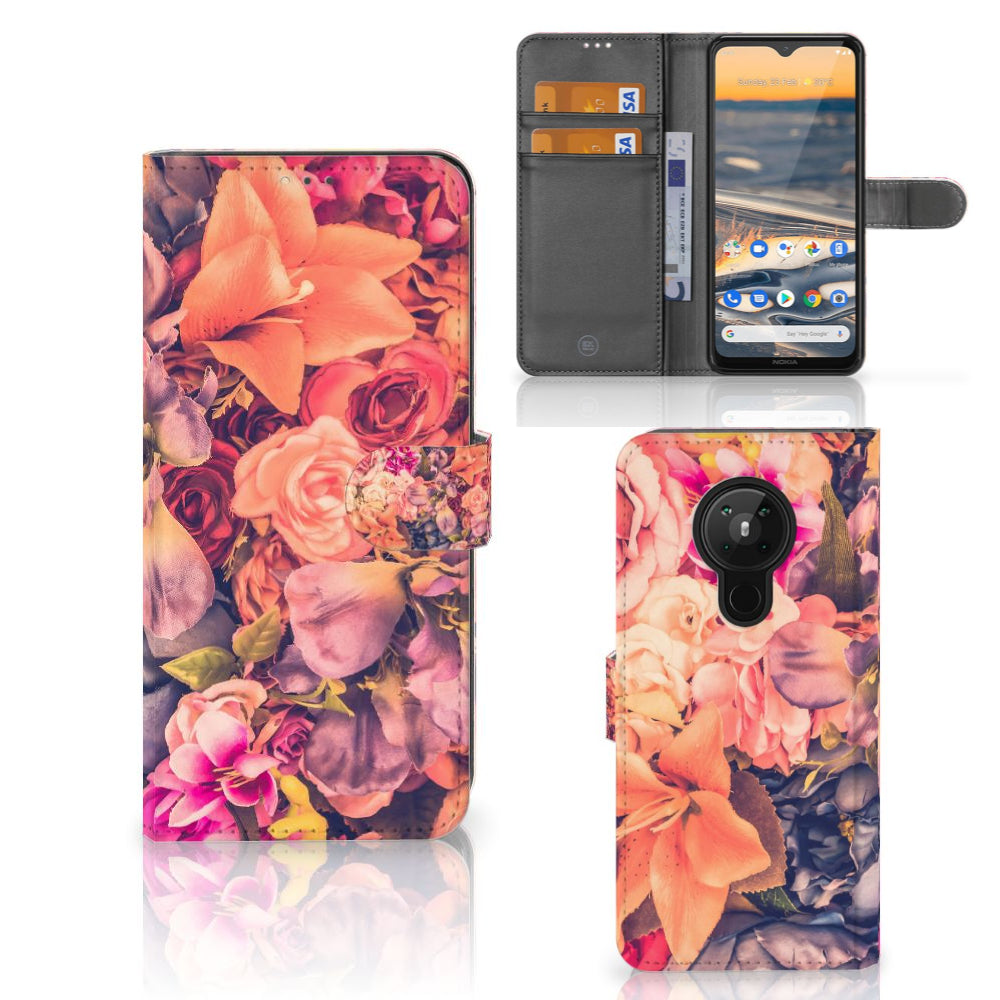 Nokia 5.3 Hoesje Bosje Bloemen