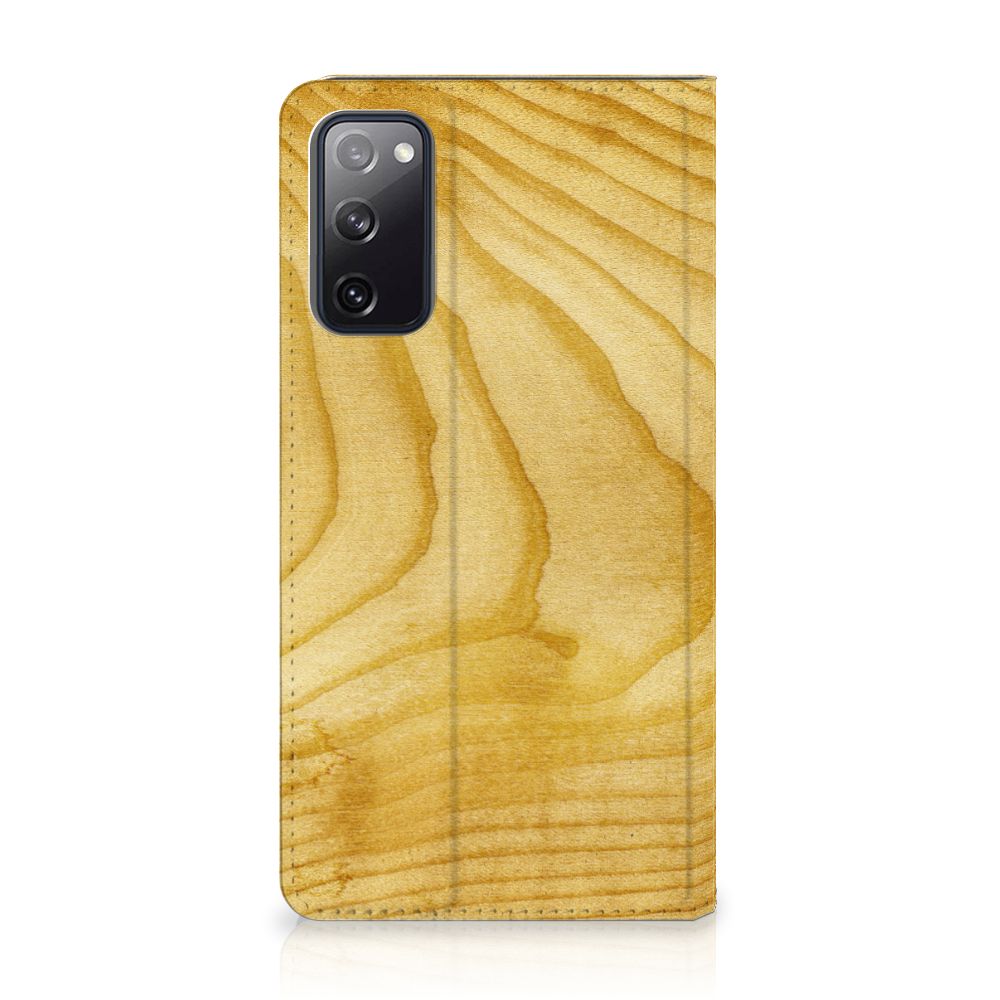 Samsung Galaxy S20 FE Book Wallet Case Licht Hout - B2C Telecom