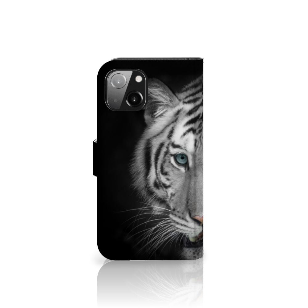 Apple iPhone 13 Telefoonhoesje met Pasjes Tijger