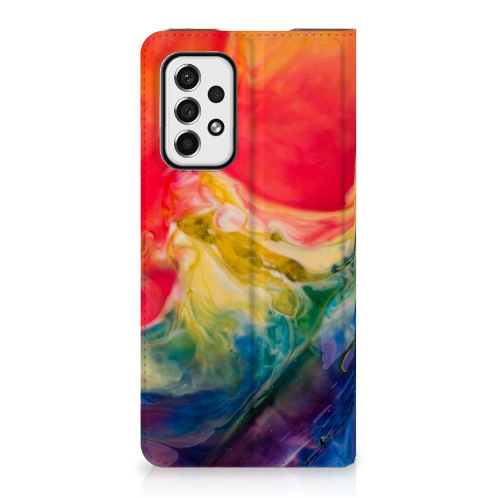 Bookcase Samsung Galaxy A73 Watercolor Dark - B2C Telecom