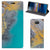 Sony Xperia 10 Standcase Marble Blue Gold