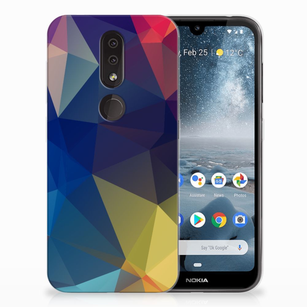 Nokia 4.2 TPU Hoesje Polygon Dark