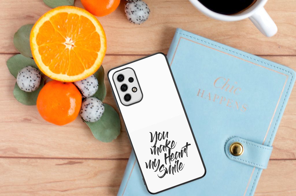 Samsung Galaxy A23 Telefoon Hoesje met tekst Heart Smile B2C Telecom